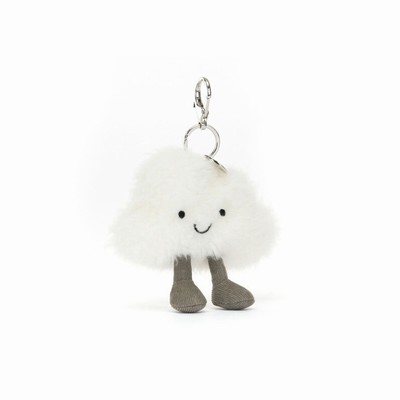 Jellycat Amuseables Cloud Bag Charm USA | 24650MHTE